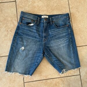 Madewell Strait Crop Bermuda Shorts